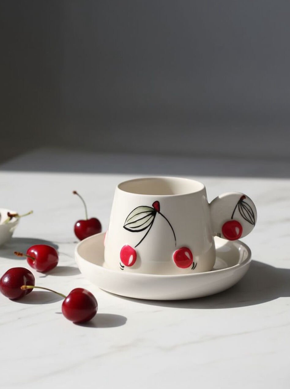 Kiraz Porselen Fincan
