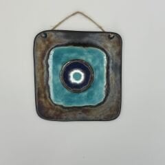 Nazar Boncuklu Seramik Duvar Süsü