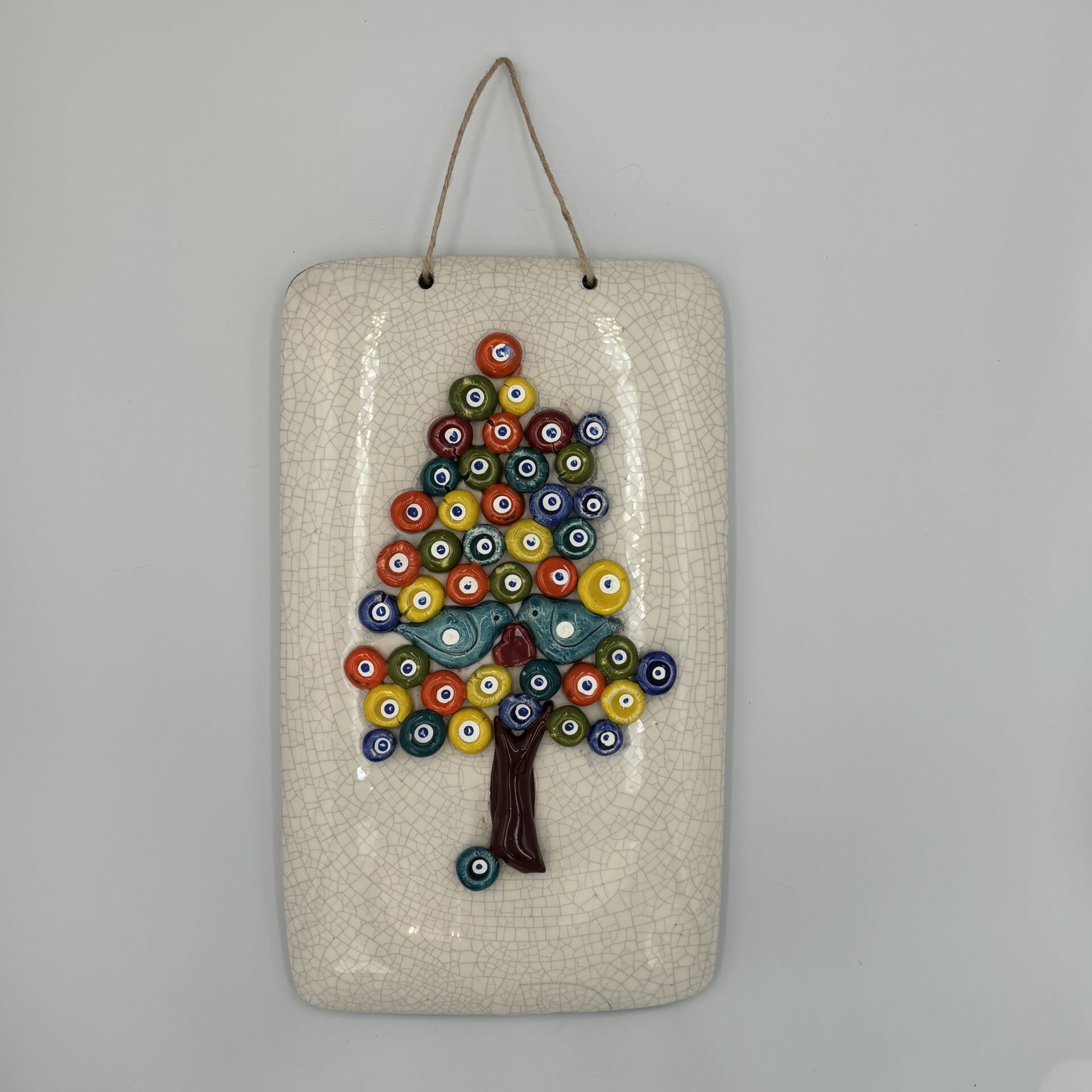 Nazar Ağacı Seramik Duvar Süsü
