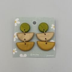 Renkli El yapımı Fimo Küpe