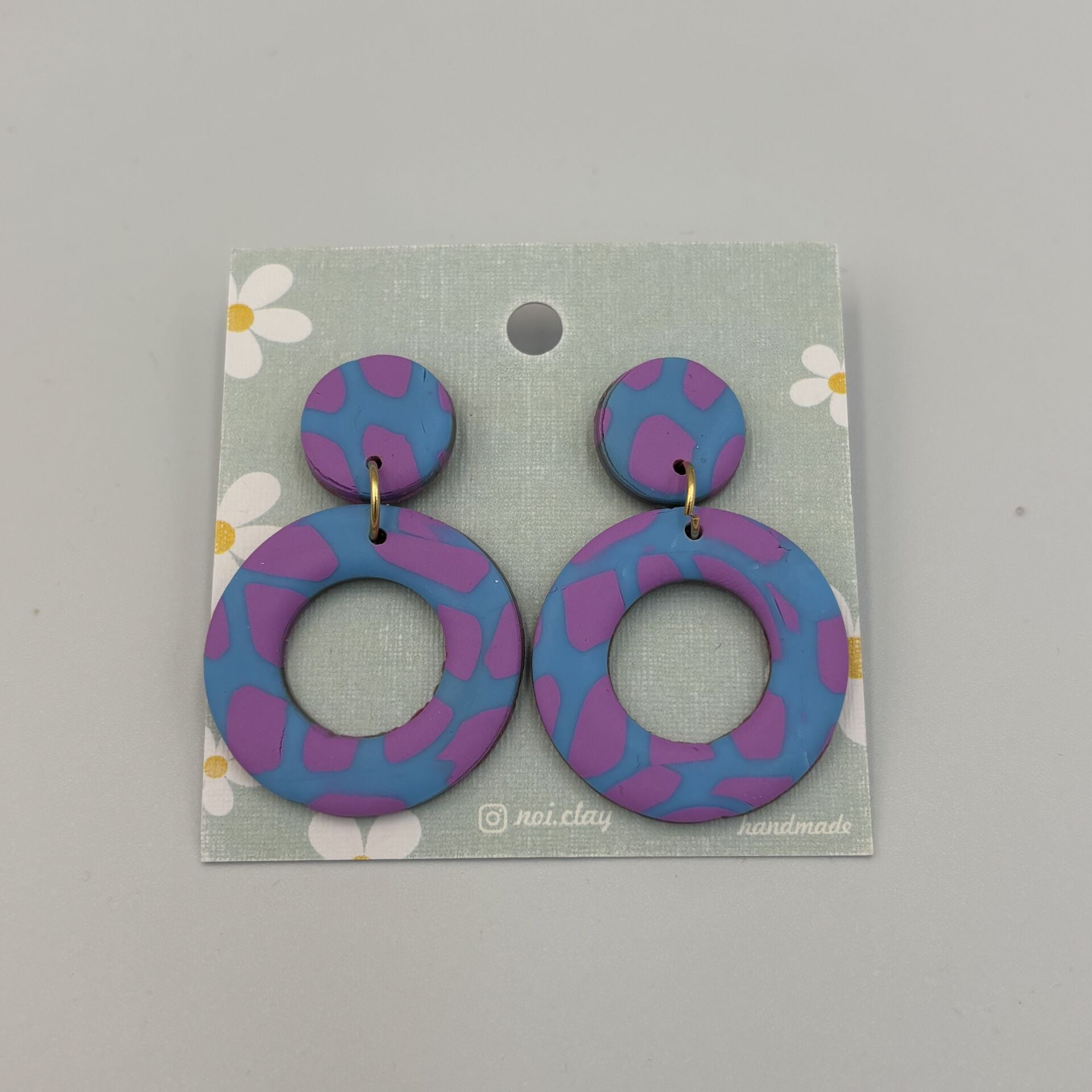 Renkli El Yapımı Fimo Küpe