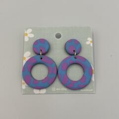 Renkli El Yapımı Fimo Küpe