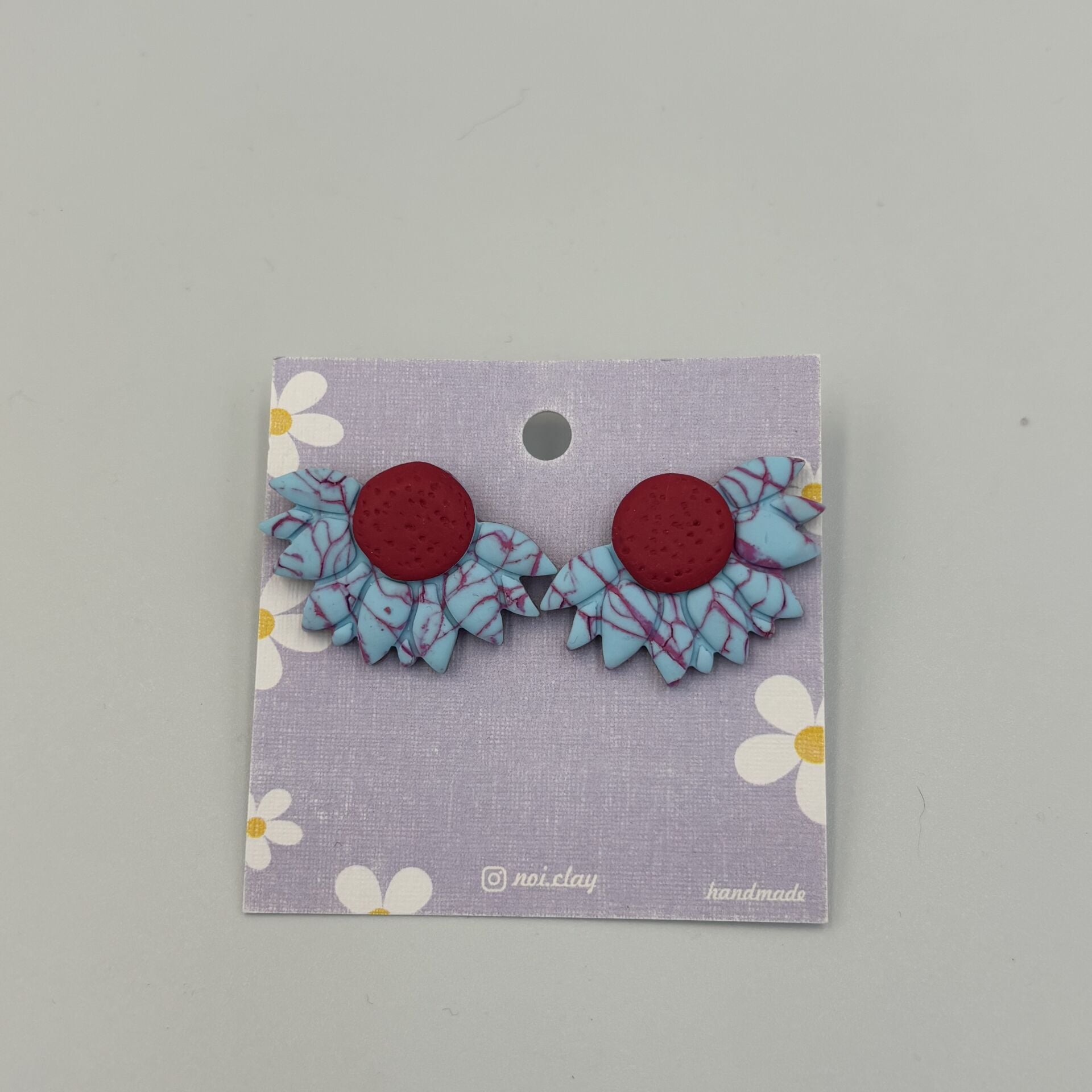 Renkli El Yapımı Fimo Küpe