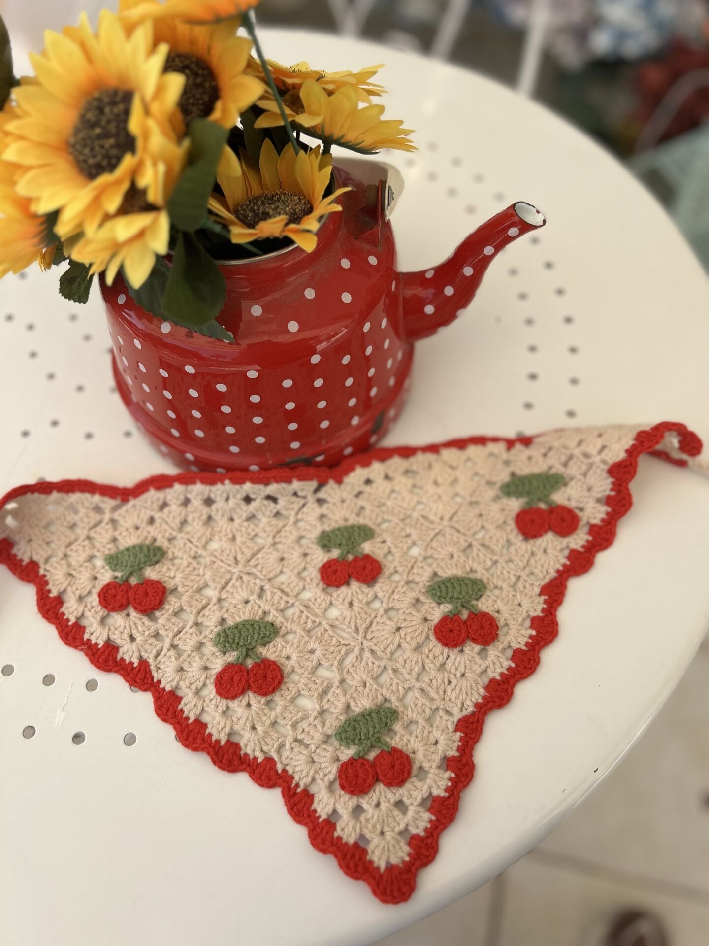 Çocuk Örgü Bandana